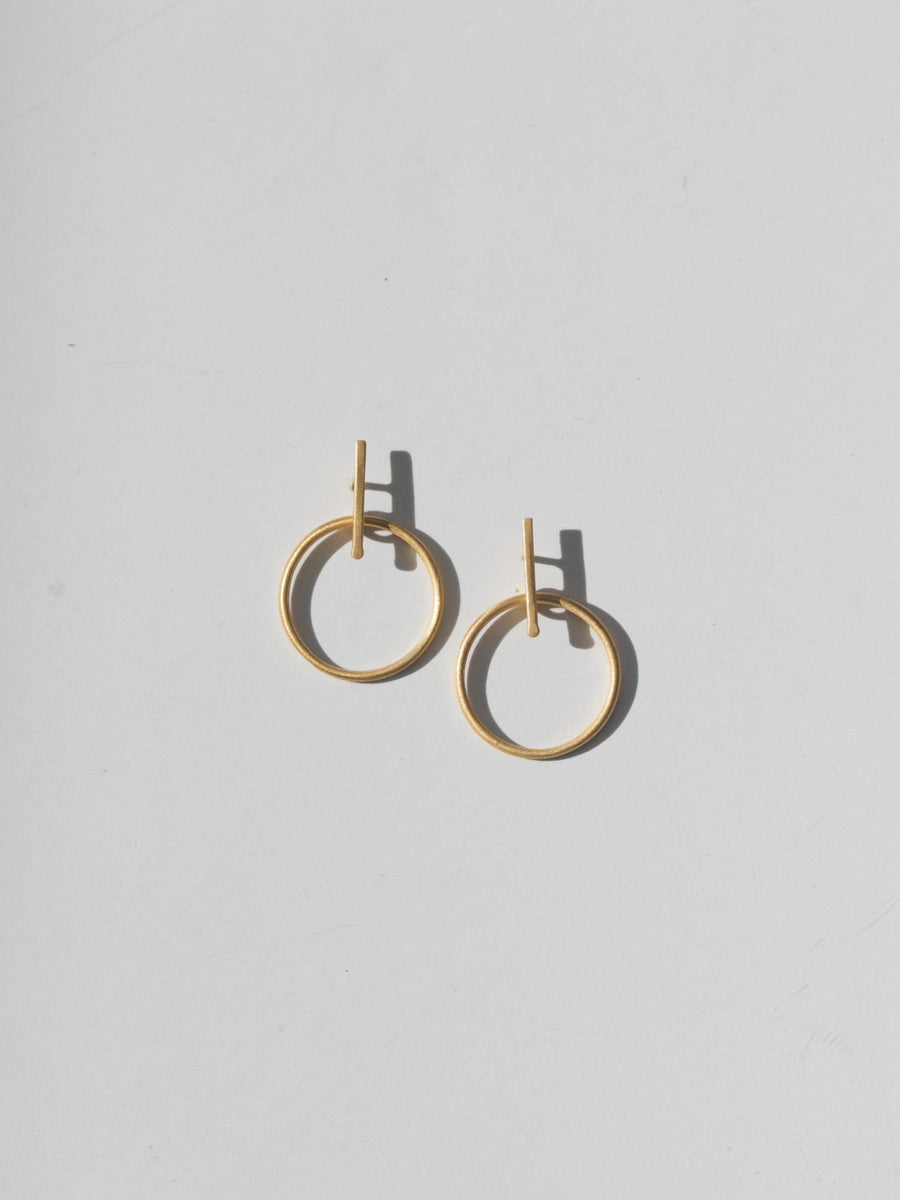 Luxe Gold Outline Earrings Shop Kizuri