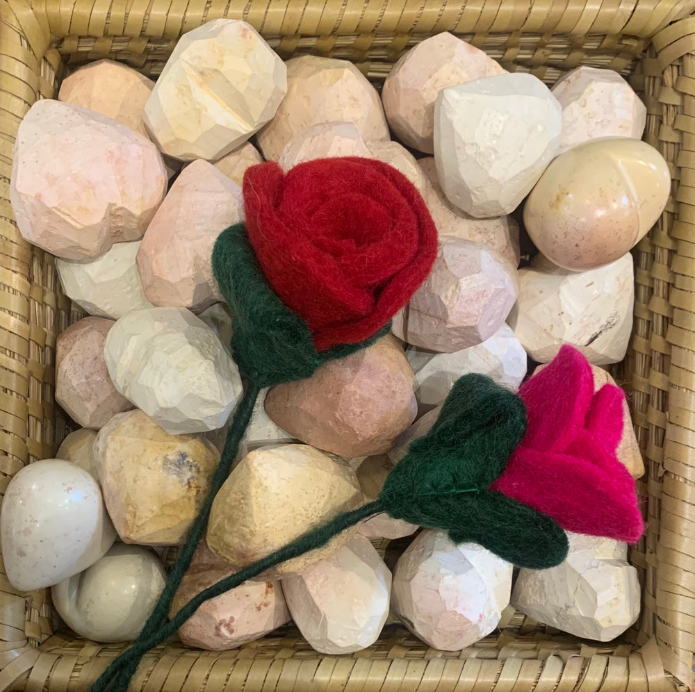 Small Felted Rose