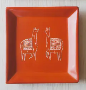 Square Soapstone Dish - Animals