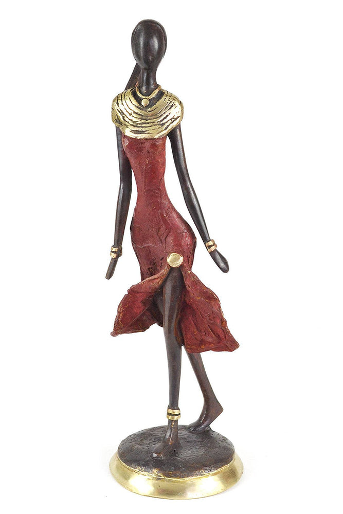 Ruby Elegance Burkina Bronze Sculpture
