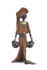 Beauty in Balance Burkina Bronze Sculpture