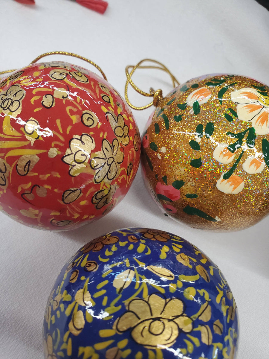 Paper Mache Ball Ornament Shop Kizuri