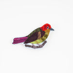 Embroidered Bird Pins