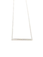 Dainty Tube Necklace - Sterling Silver
