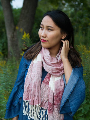 Tuyen Patterned Scarf - Pink