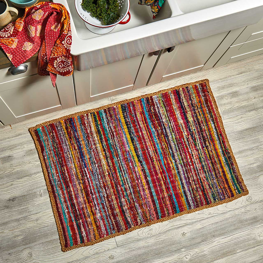 Ahmar Remnant Sari Rug
