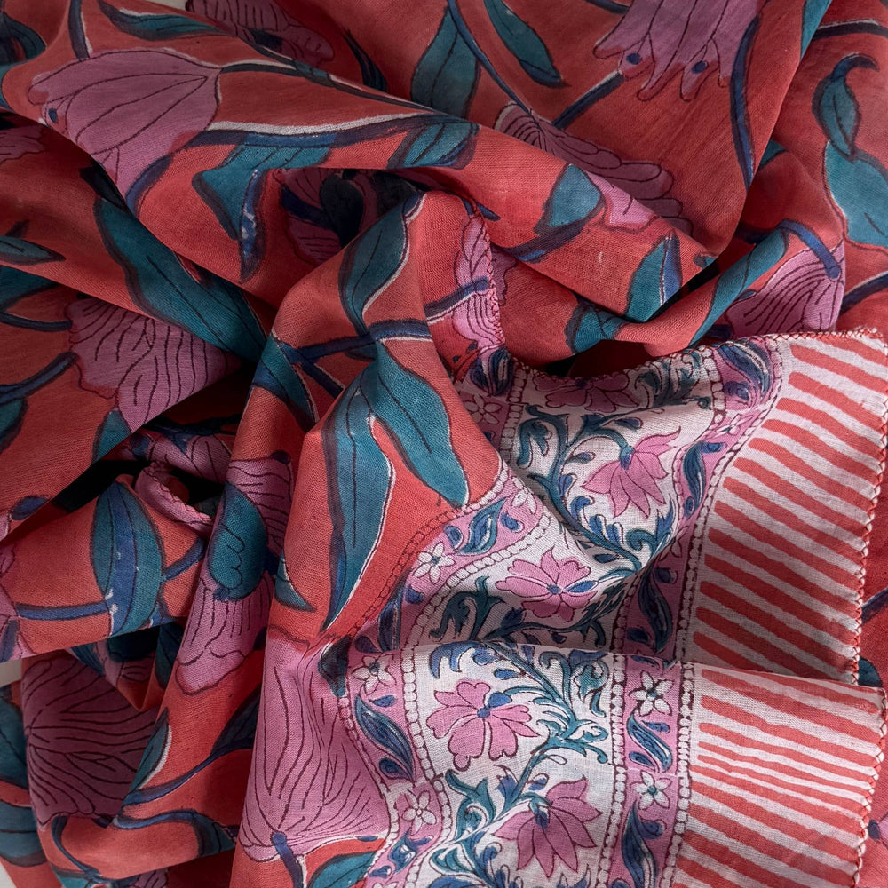 Celeste Hand Block Printed Scarf