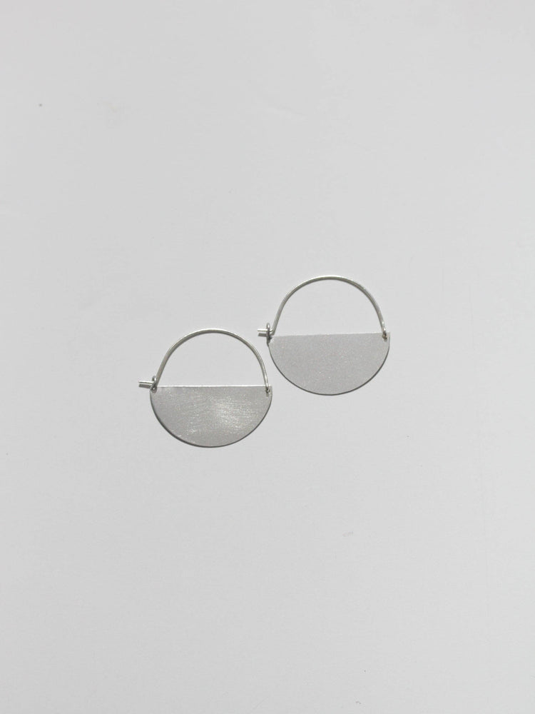 Matte Half Moon Earrings