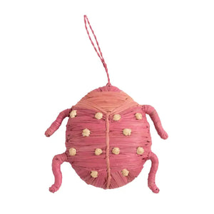 Woven Ladybug Ornament