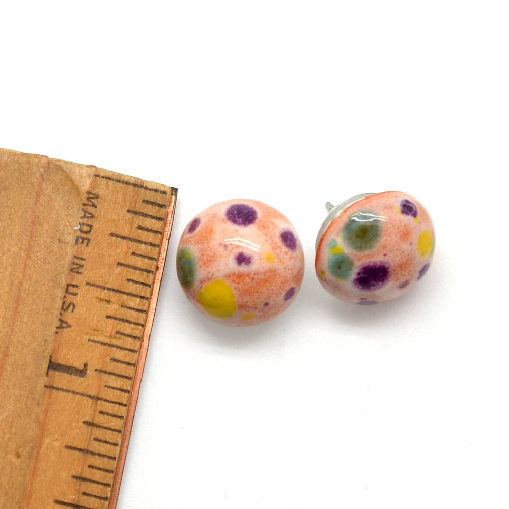 
                
                    Load image into Gallery viewer, Ceramic Splatter Studs
                
            