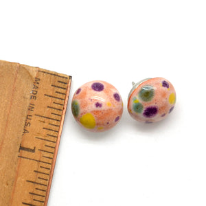 Ceramic Splatter Studs