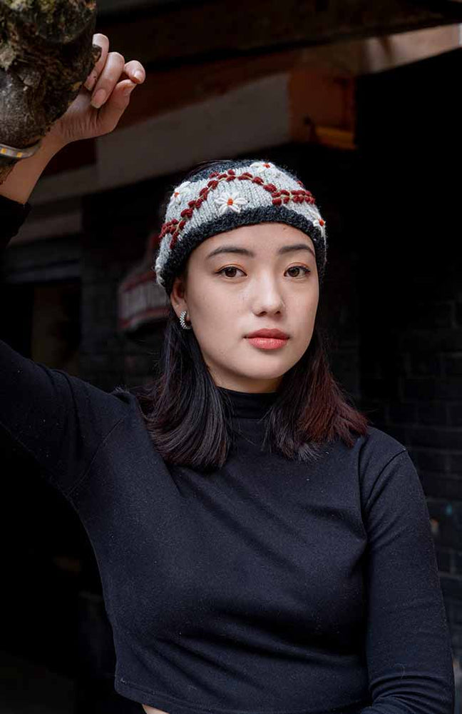 Vine Embroidered Headband