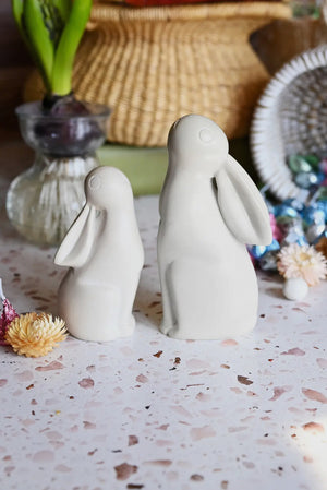 Singing Soapstone Bunnies