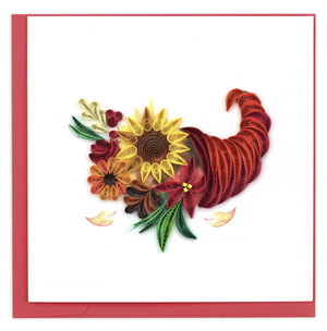 Floral Cornucopia Quilling Card