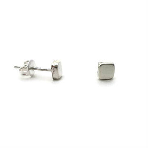 Tiny Square Sterling Studs