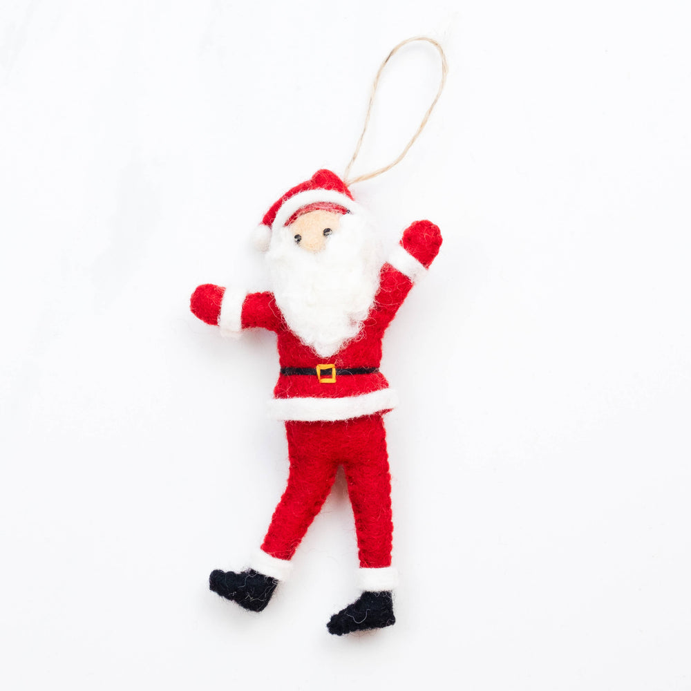 Dancing Santa Ornaments