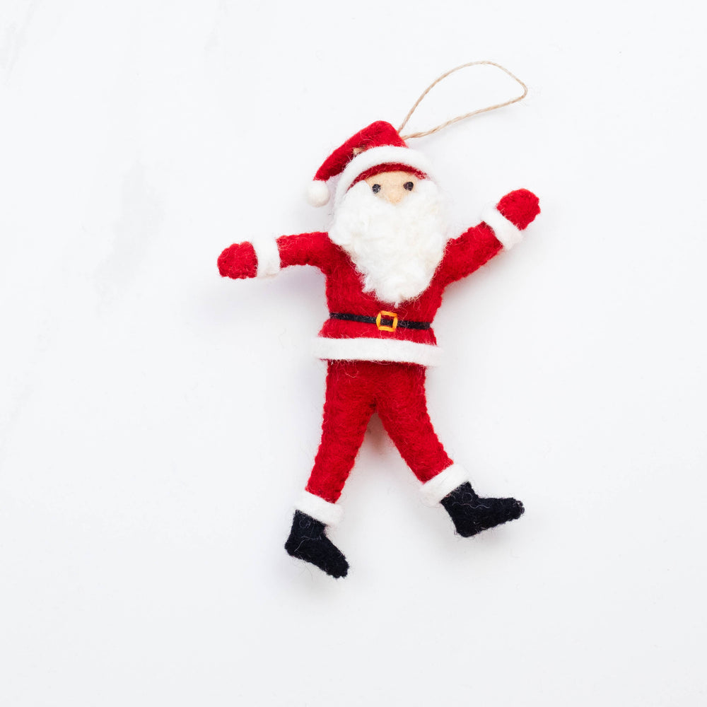 Dancing Santa Ornaments