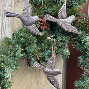Mini Ornate Metal Birds