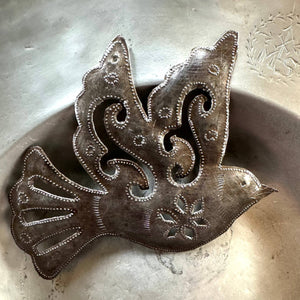 Small Metal Peace Doves