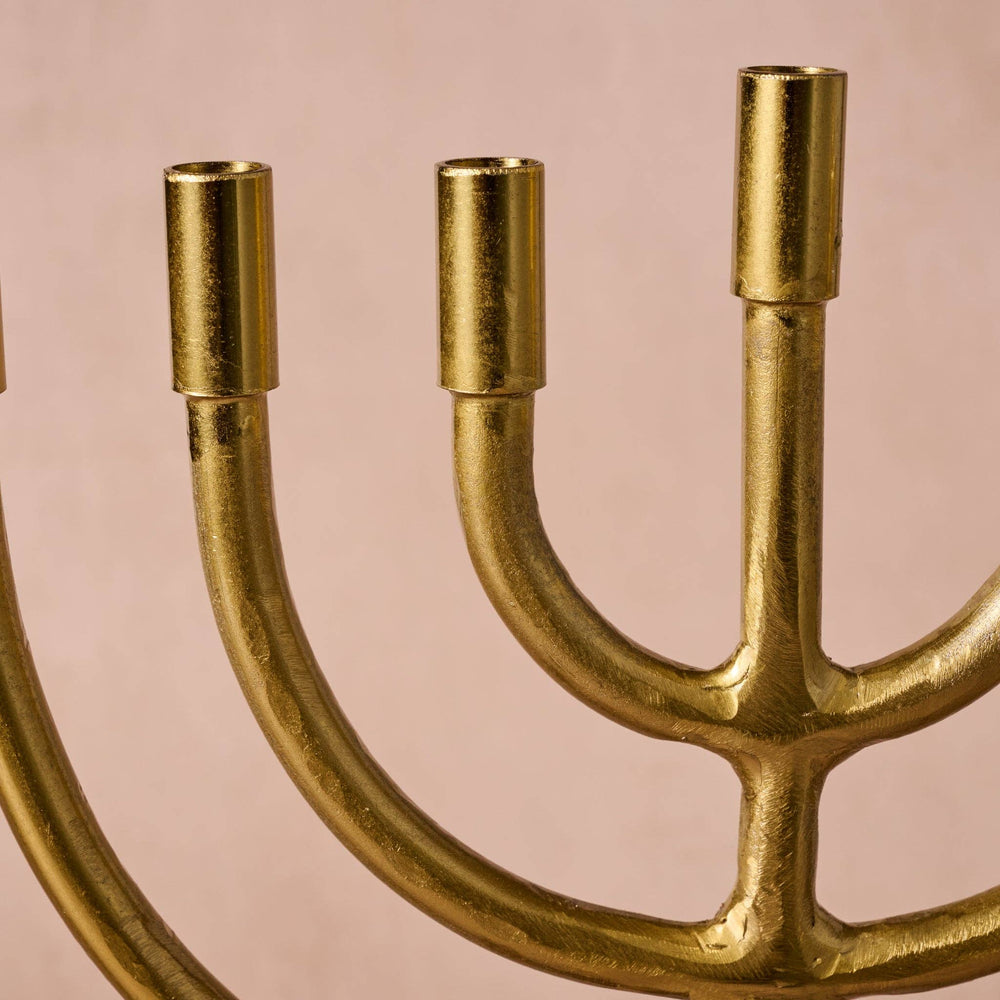 Brass Horn Menorah