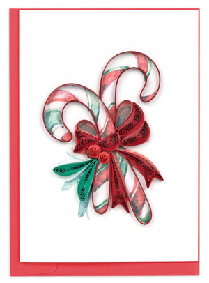 Candy Canes Petite Quilling Card