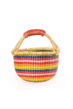 Baby Rainbow Bolga Basket