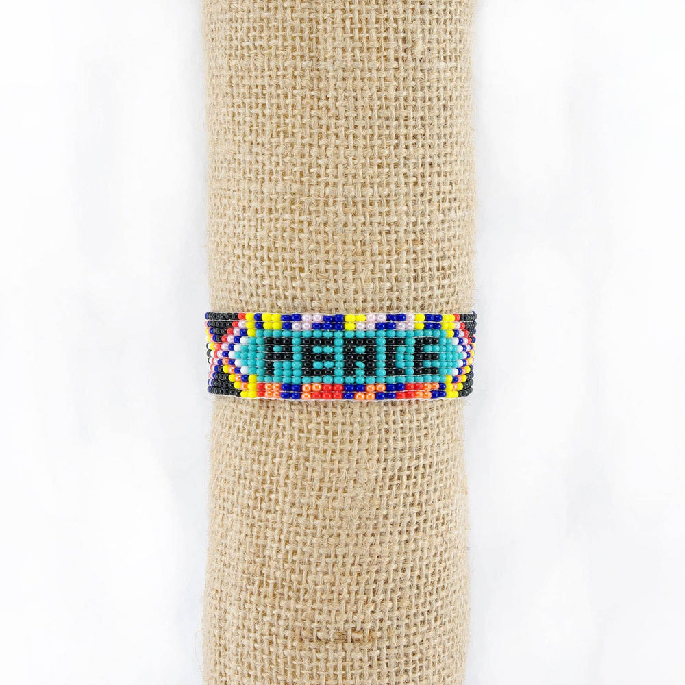 Peace Beaded Friendship Bracelet