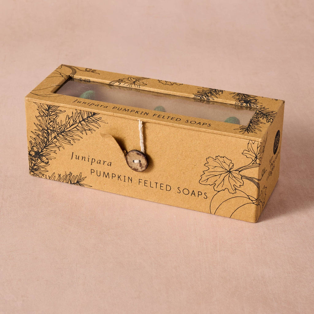 Sapha Pumpkin Felted Soaps Set