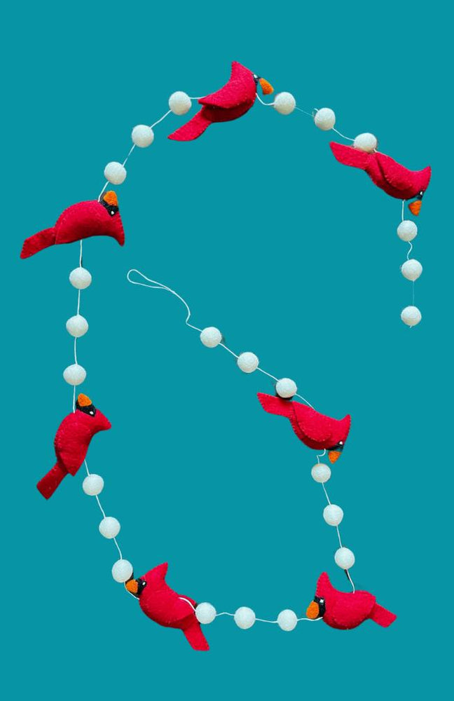 Felt Cardinal Garland