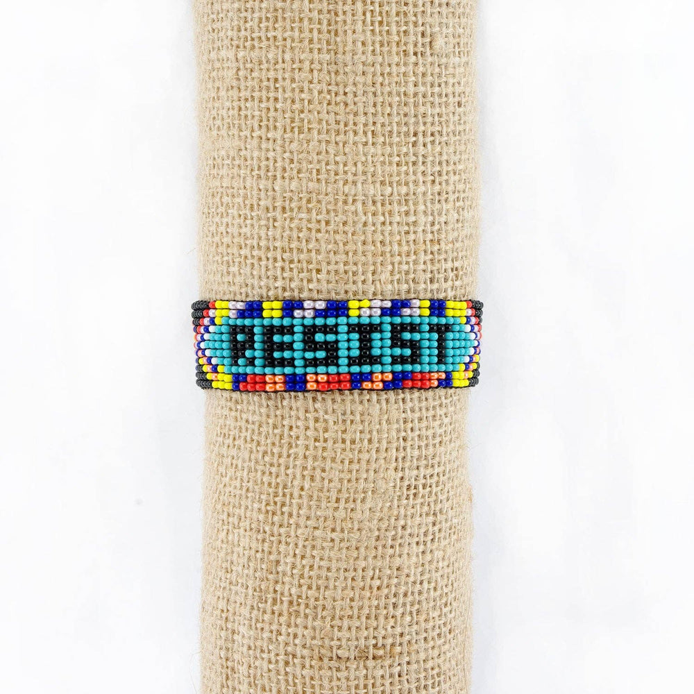 Resist Beaded Friendship Bracelet