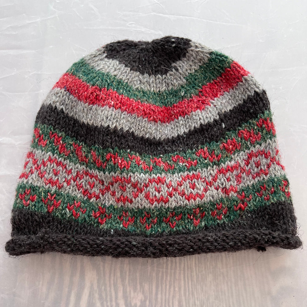 Hemp Wool Striped Hat
