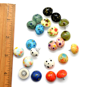 Ceramic Splatter Studs