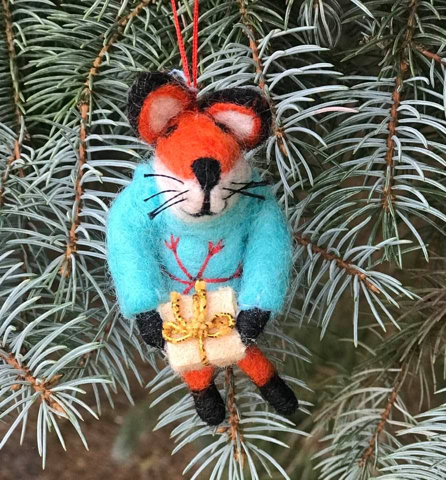Fancy Fox Ornaments