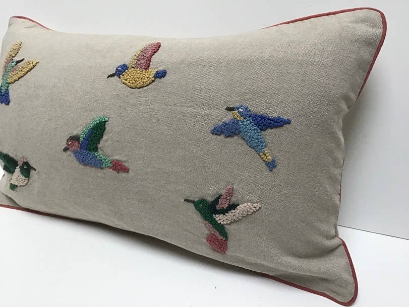 Knotty Hummingbird Pillow