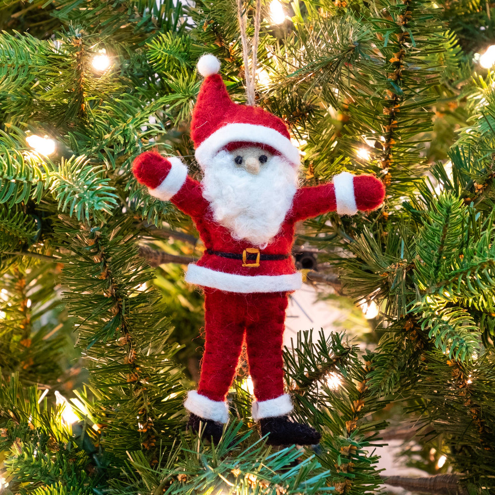 Dancing Santa Ornaments