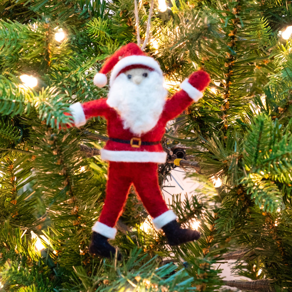 Dancing Santa Ornaments