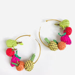 Frutas Woven Hoop Earrings