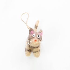 Little Felt Cat Ornaments