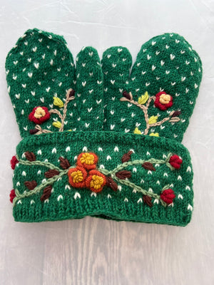Floral Tik Tik Mittens