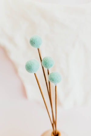 Billy Ball Felt Flowers