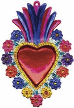 Floral Tin Mexican Milagro
