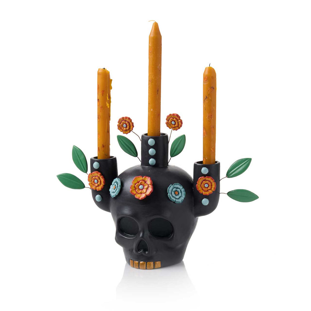 Floración Skull Candelabra