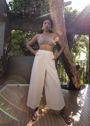 Solid Wrap Pants