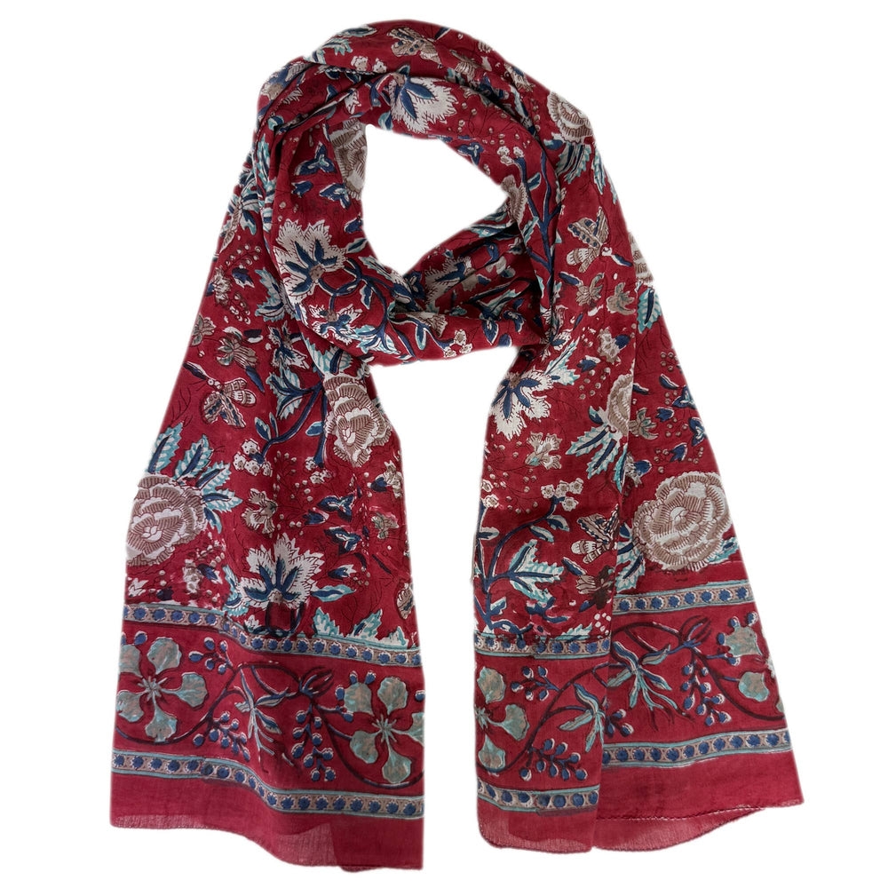 Emily Hand Block Printed Scarf 