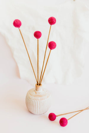 Billy Ball Felt Flowers