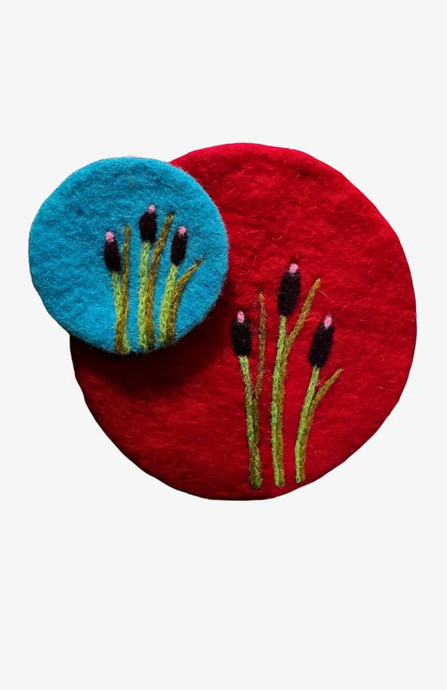 Cattail Coasters
