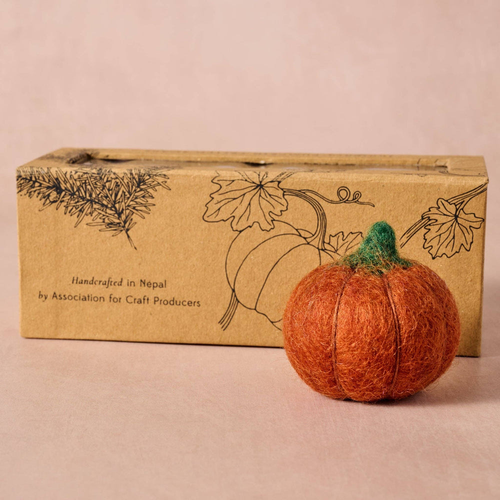 Sapha Pumpkin Felted Soaps Set