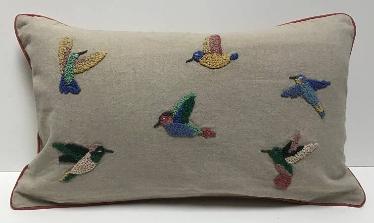 Knotty Hummingbird Pillow