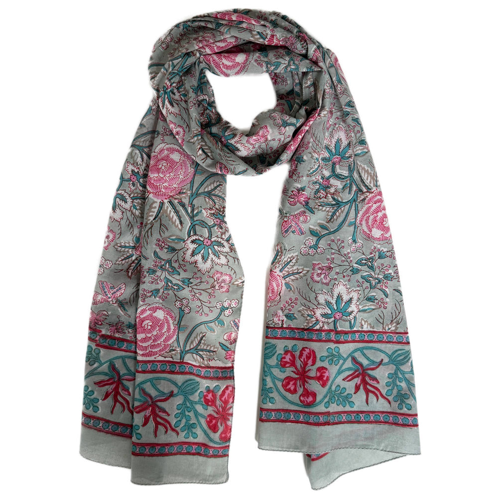 Emily Hand Block Printed Scarf 