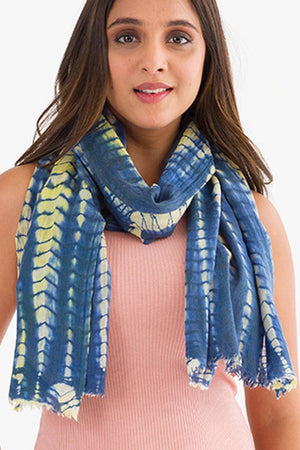 Shibori Wool Shawls